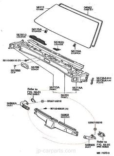 Toyota Sprinter Ac defroster trim panel
