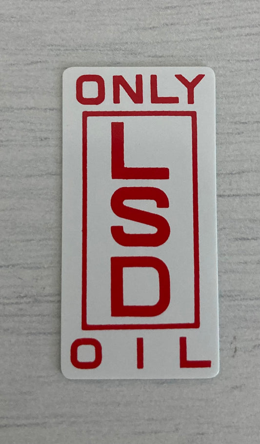 AE86 Diff LSD Plaque decal