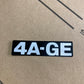 4AGE 16V Engine decal