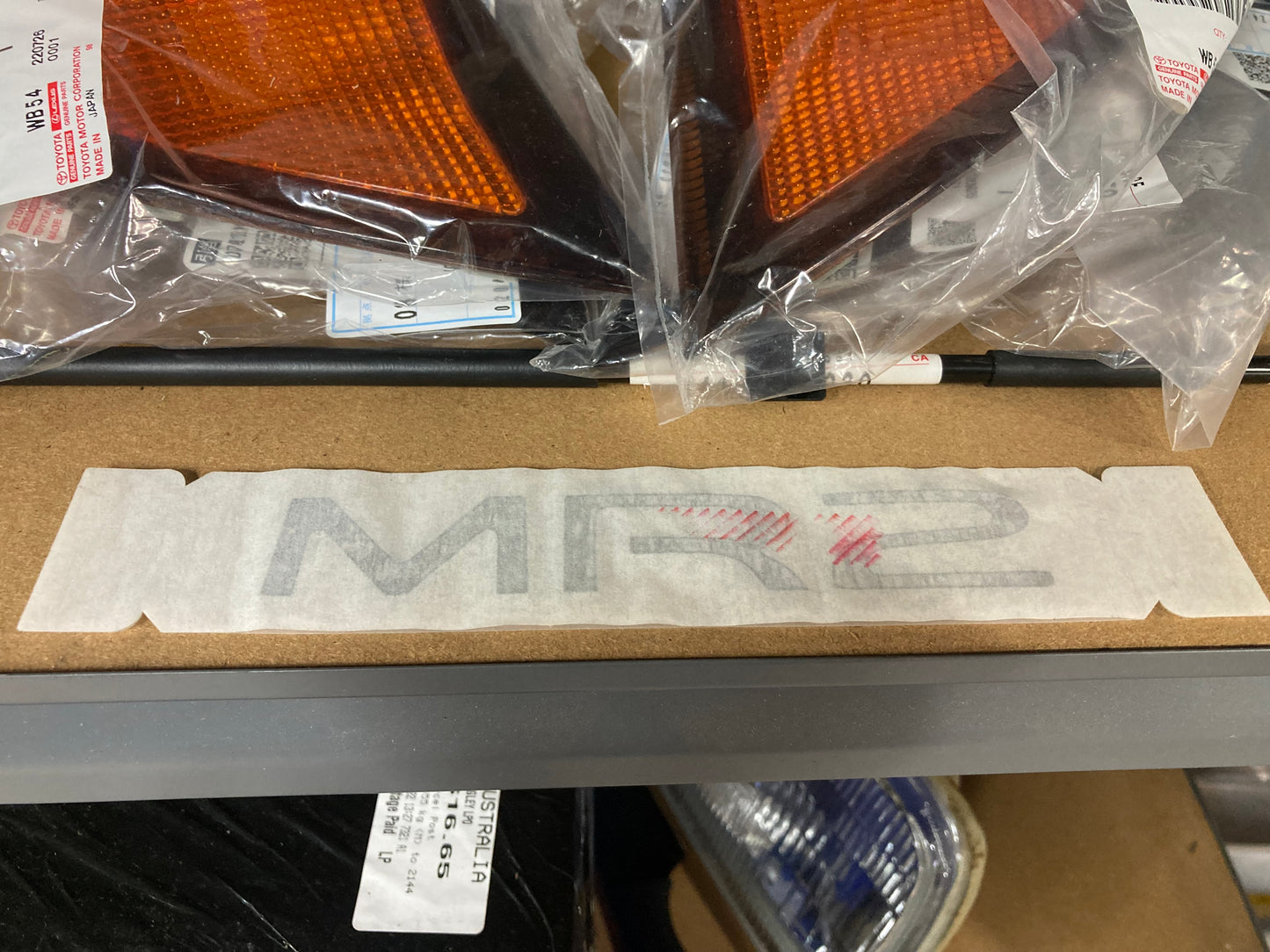 Toyota MR2 SW20 Rear lamp decal