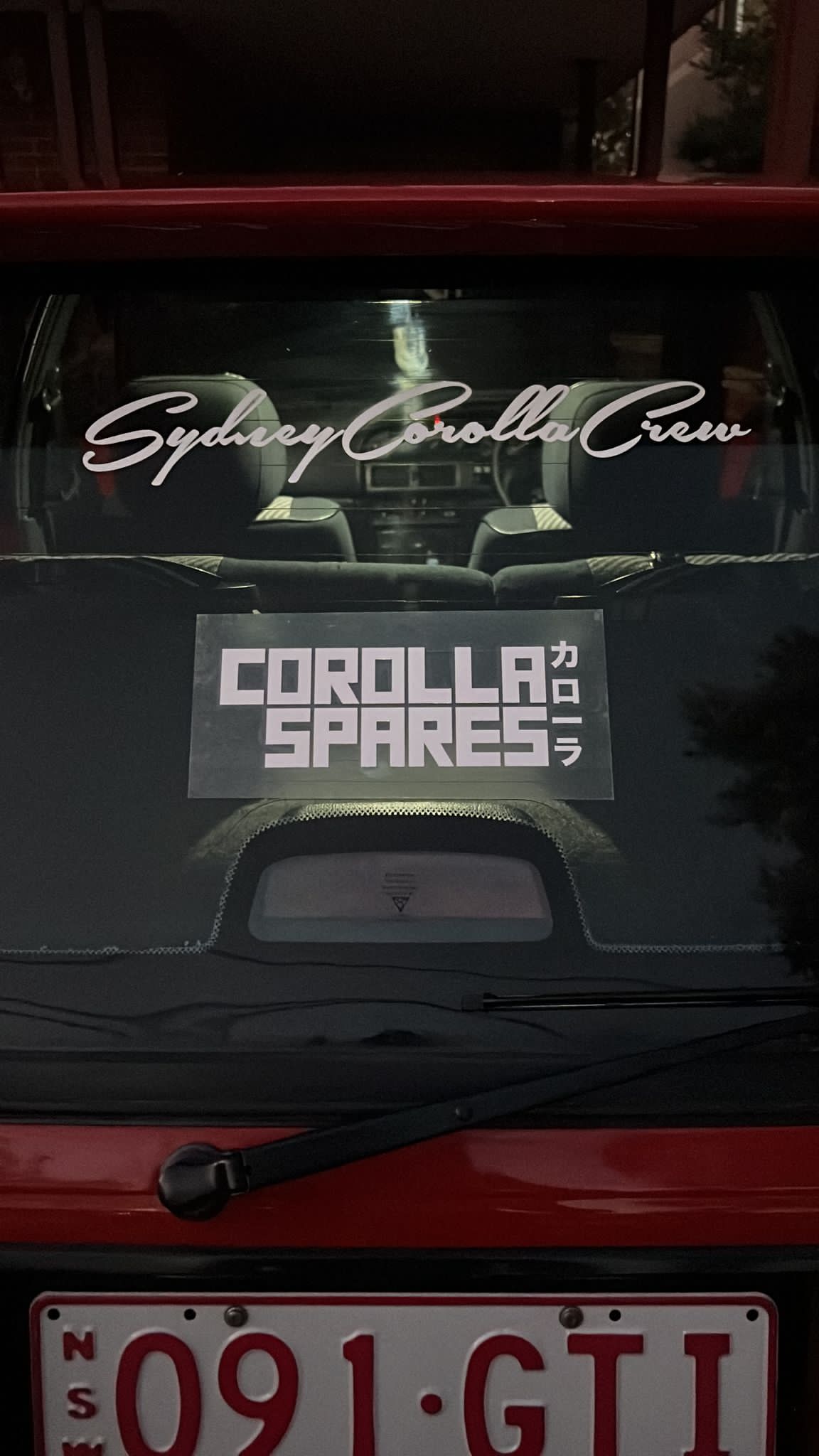 COROLLA SPARES STICKERS