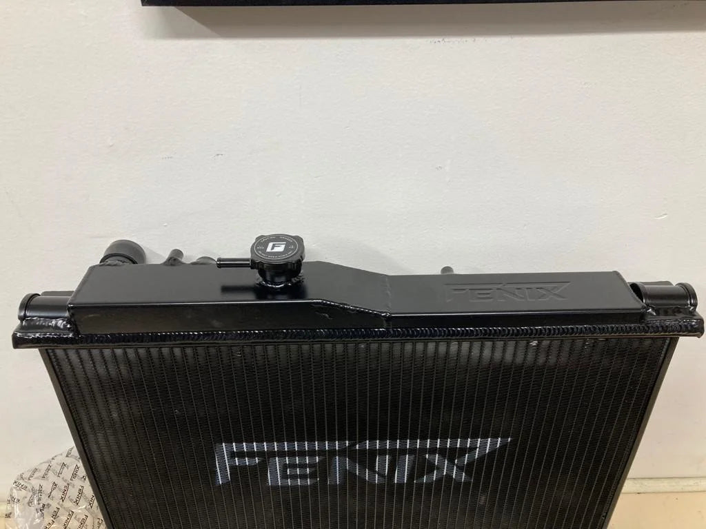 Toyota Sprinter AE86 Fenix alloy radiator + twin thermo fan shroud kit